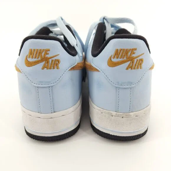 AIR FORCE 1 FELT CELESTINE Shoes Women Size 8.5 / 7Y BLUE GOLD BV6058-400 - Picture 7 of 10